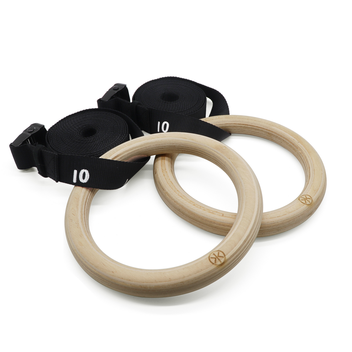 Premium Wooden Gym Rings | 28mm